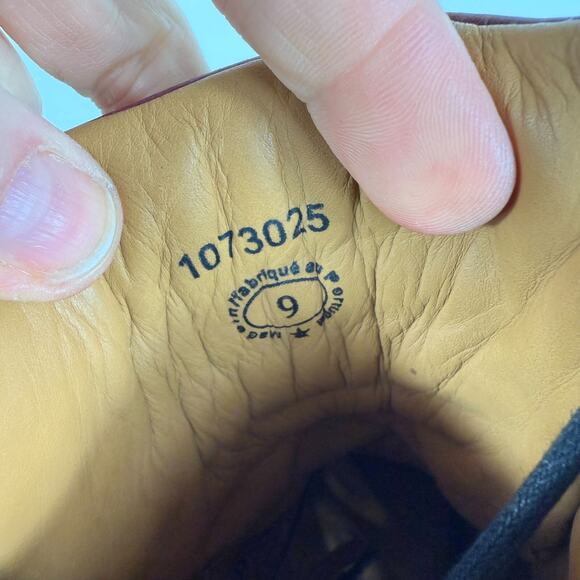 John Fluevog Run Wild Boots Men's 9 Burgundy Leather Lace Up Ankle Outdoor - Picture 10 of 10